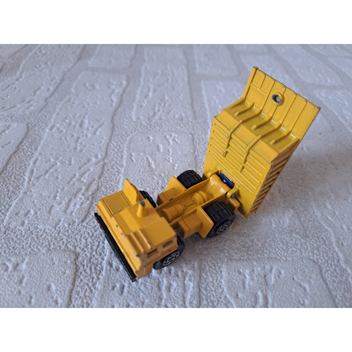 Faun Quarry kiepwagen 1:140 Matchbox MB58 geel - modelauto Faun Quarry kiepwagen 1:140 Matchbox MB58 geel - modelauto