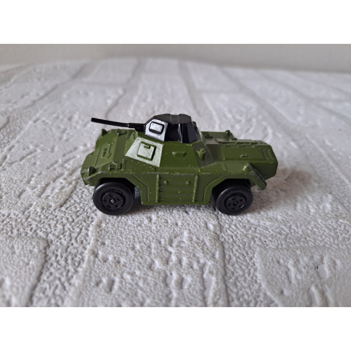 Daimler Ferret pantserwagen 1:52 Matchbox MB73 donkergroen Daimler Ferret pantserwagen 1:52 Matchbox MB73 donkergroen