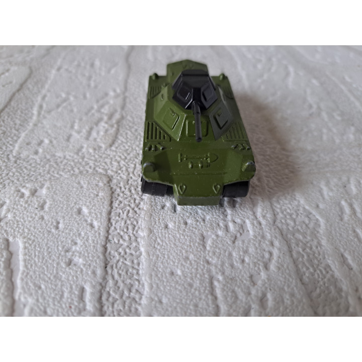 Daimler Ferret pantserwagen 1:52 Matchbox MB73 donkergroen - modelauto Daimler Ferret pantserwagen 1:52 Matchbox MB73 donkergroen - modelauto