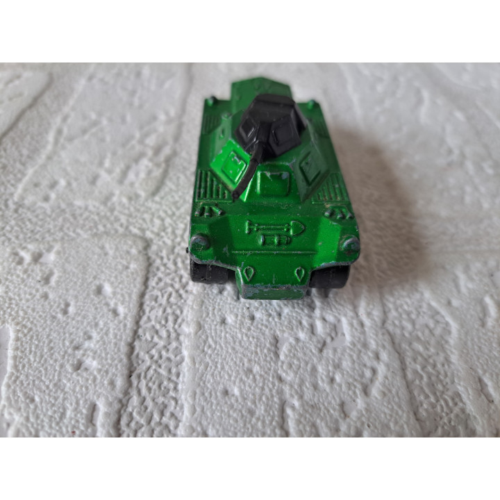 Daimler Ferret pantserwagen 1:52 Matchbox MB73 lichgroen - modelauto Daimler Ferret pantserwagen 1:52 Matchbox MB73 lichgroen - modelauto