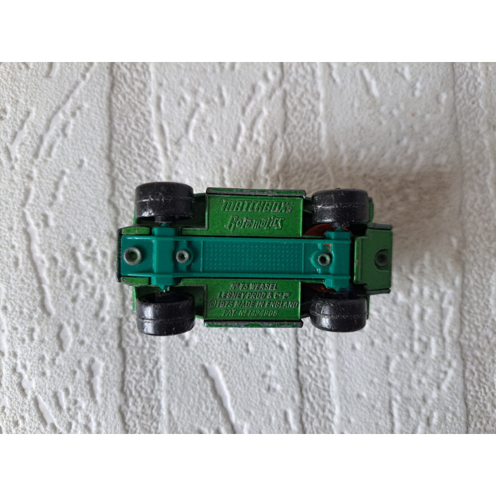 Daimler Ferret pantserwagen 1:52 Matchbox MB73 lichgroen - modelauto Daimler Ferret pantserwagen 1:52 Matchbox MB73 lichgroen - modelauto