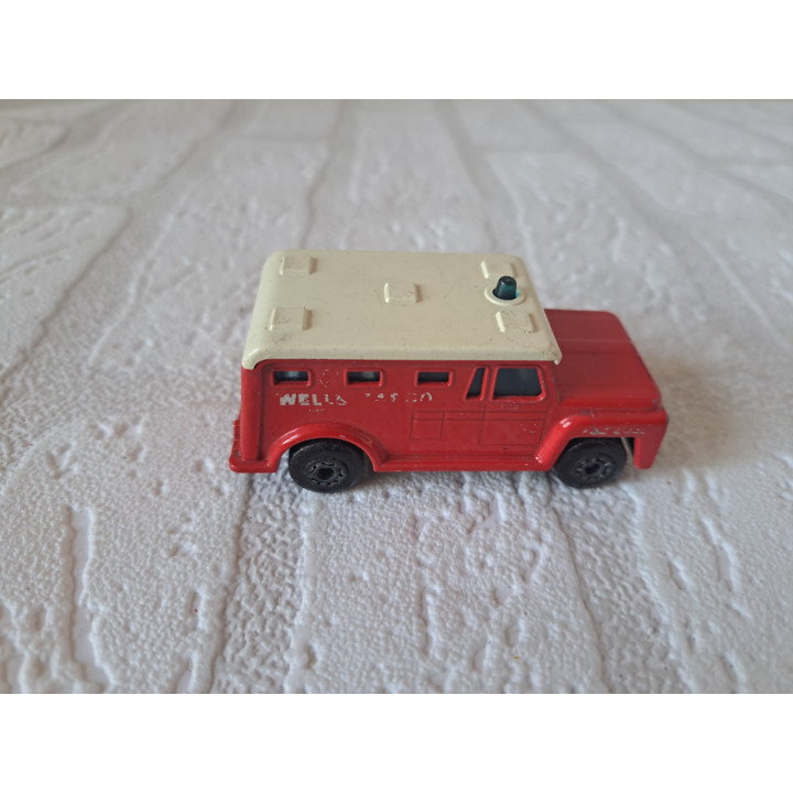 Geldwagen Wells Fargo Amored truck 1:89 Matchbox MB69 (2) - modelauto