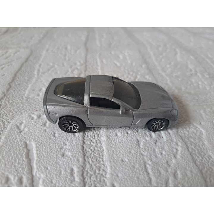 Chevrolet Corvette C6 1:60 Matchbox MB630 zilverkleurig- modelauto