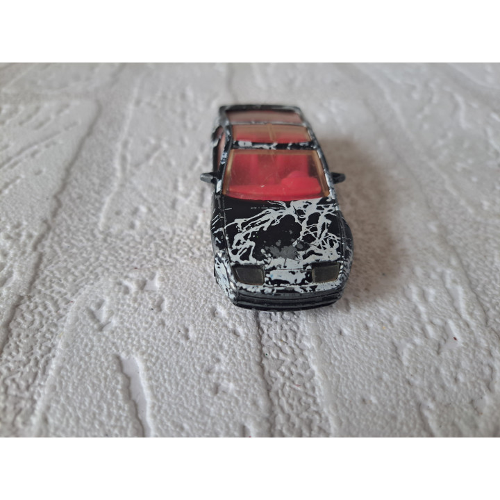 Nissan 300ZX 1990 Matchbox MB219 zwart 7x3x2cm - modelauto