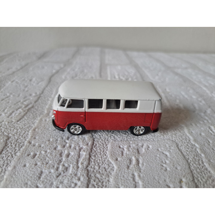 Volkswagen combi bus met krakelee verf 1:60 Welly