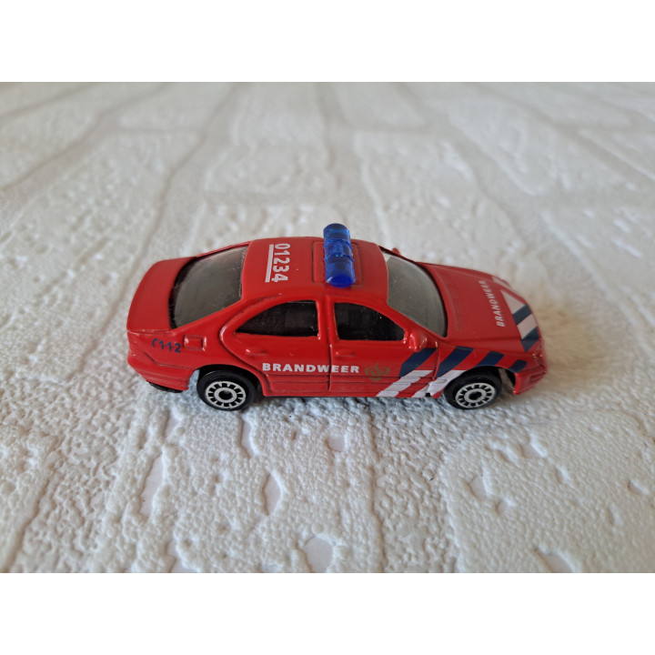 Mercedes S class Nederlandse Brandweer 7.5x3x3cm - modelauto