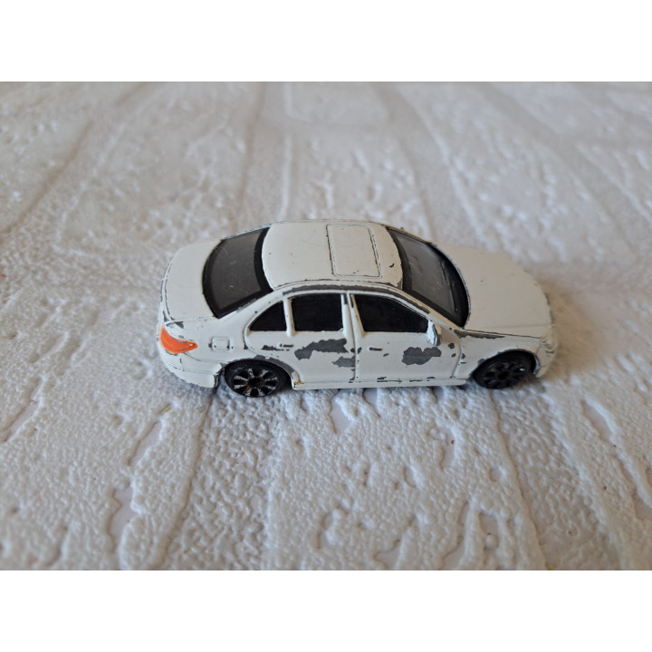 Mercedes C class Dickie 7.5x3x2.5cm wit - modelauto