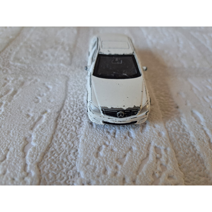 Mercedes C class Dickie 7.5x3x2.5cm wit - modelauto
