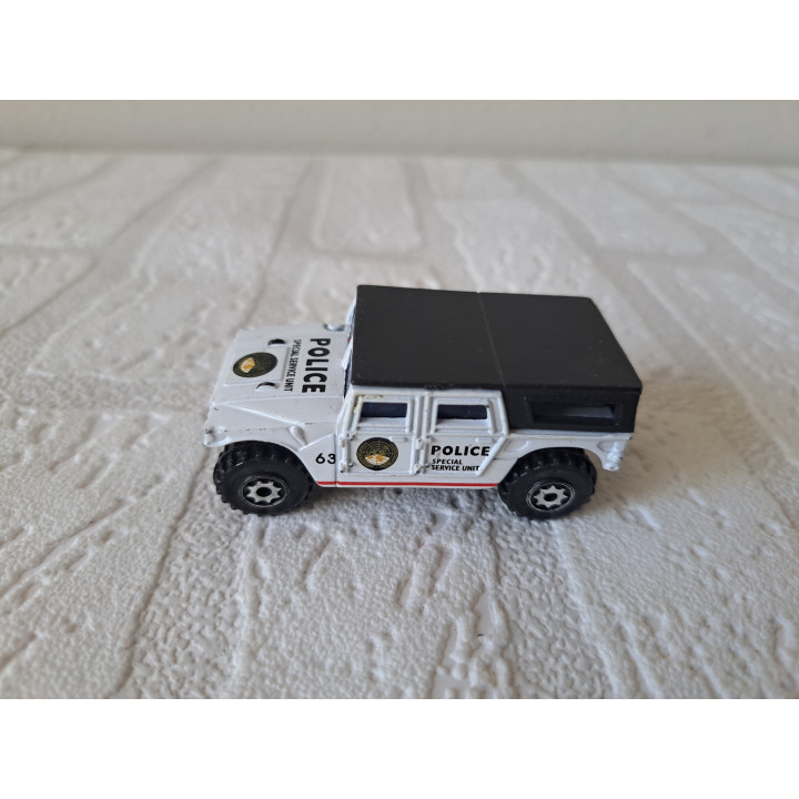 Hummer H1 Humvee Politie Special Service Unit 6.5x3.5x2.5cm
