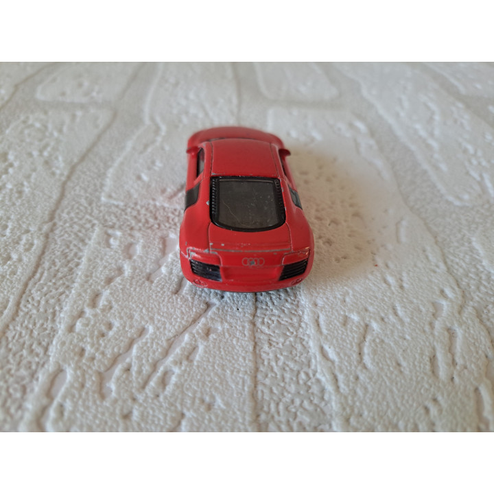Audi R8 Dickie 7x3x2cm rood - modelauto