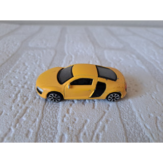 Audi R8 Dickie 7x3x2cm geel