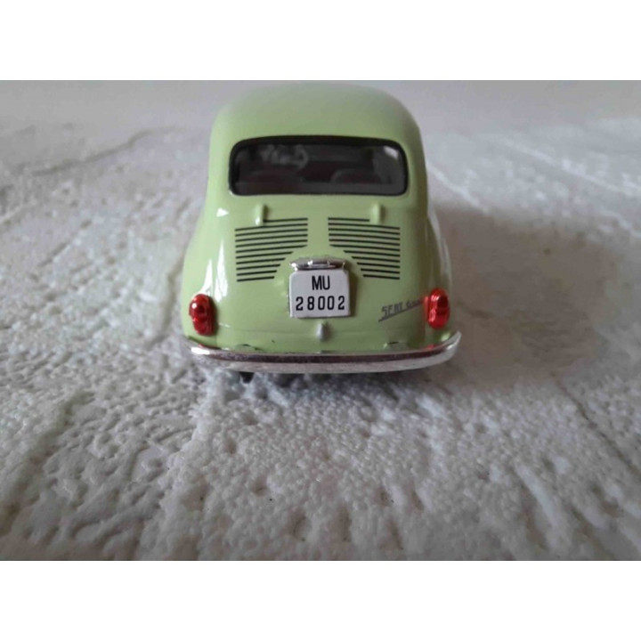 Fiat 600 Seat 1958 1:43 Solido groengeel