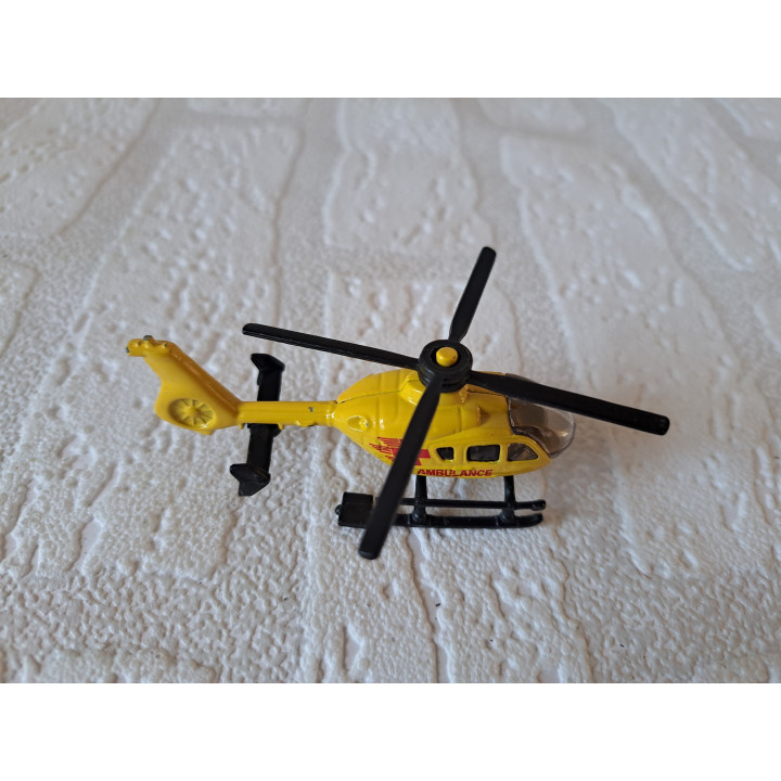 Ambulance hulpdienst Helicopter Siku 0856 8x2.5x3.5cm - modelauto