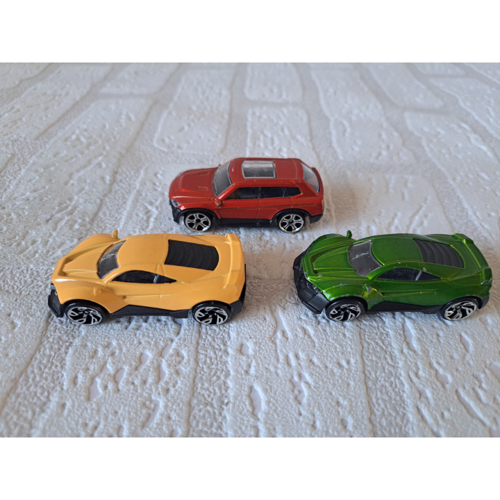 Set autos DK-Suv en DK-GT Dickie 6.5x3x2.5cm - Verzamelmodelauto