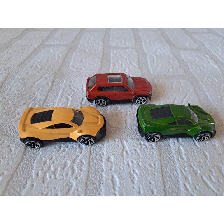 Set autos DK-Suv en DK-GT Dickie 6.5x3x2.5cm - Verzamelmodelauto