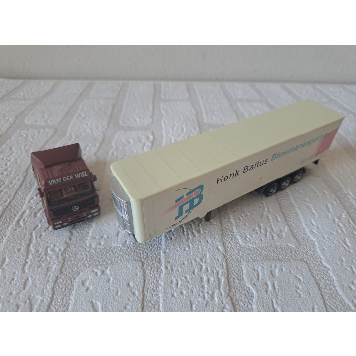 Mercedes SK 1850 vrachtwagen Henk Baltus Kentoys 23.5x3.5x6cm - modelauto
