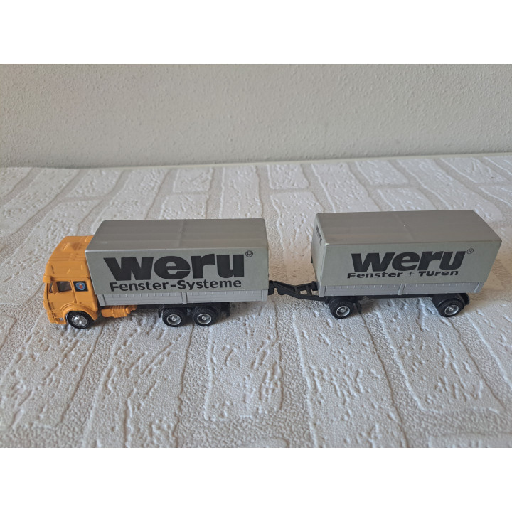 Mercedes SK 1850 vrachtwagen Weru Kentoys 25x3.5x6cm - modelauto
