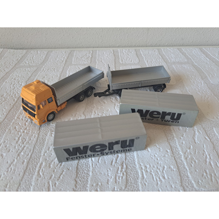 Mercedes SK 1850 vrachtwagen Weru Kentoys 25x3.5x6cm - modelauto