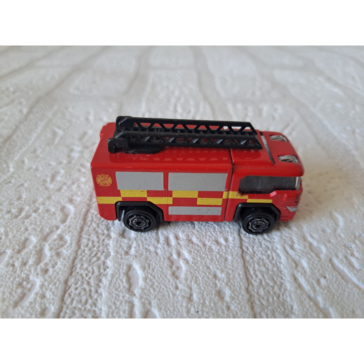 Teamsterz HTI Brandweer ladderwagen TM-6B 6.5x3x3cm (2) - modelauto