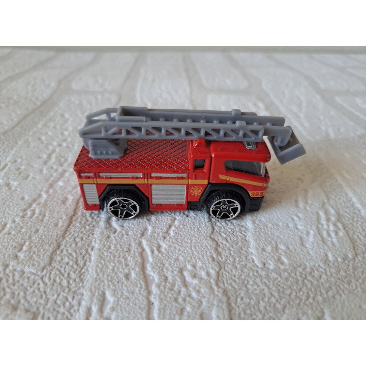 Teamsterz HTI Brandweer ladderwagen TM-6B 6.5x3x3cm (2) - modelauto