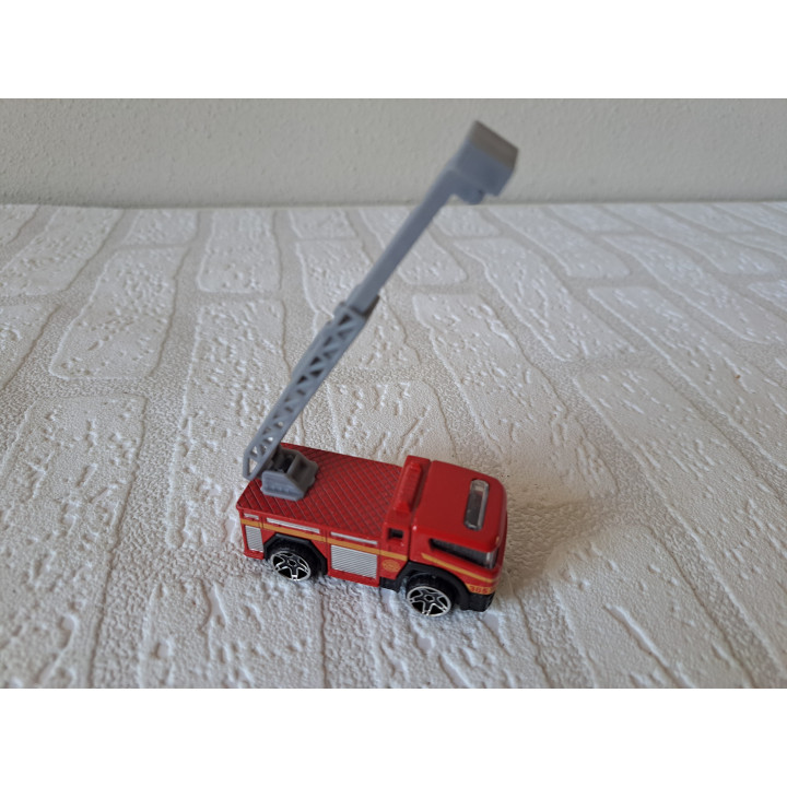Teamsterz HTI Brandweer ladderwagen TM-6B 6.5x3x3cm (2) - modelauto