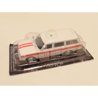 GAZ 24 03 Volga Ambulance USSR 1:43 Deagostini Onbeschadigd