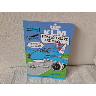 KLM boek First 100 years are tough 200 pagina's ONGELEZEN - Verzamelobjecten