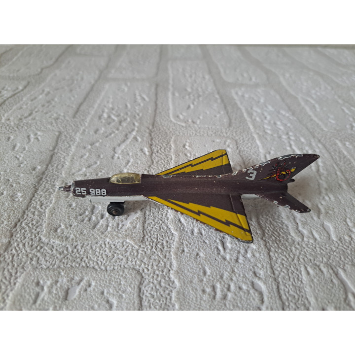 MIG 21 straaljager Matchbox Sky Busters SB6 10.5x5.5x3.5cm