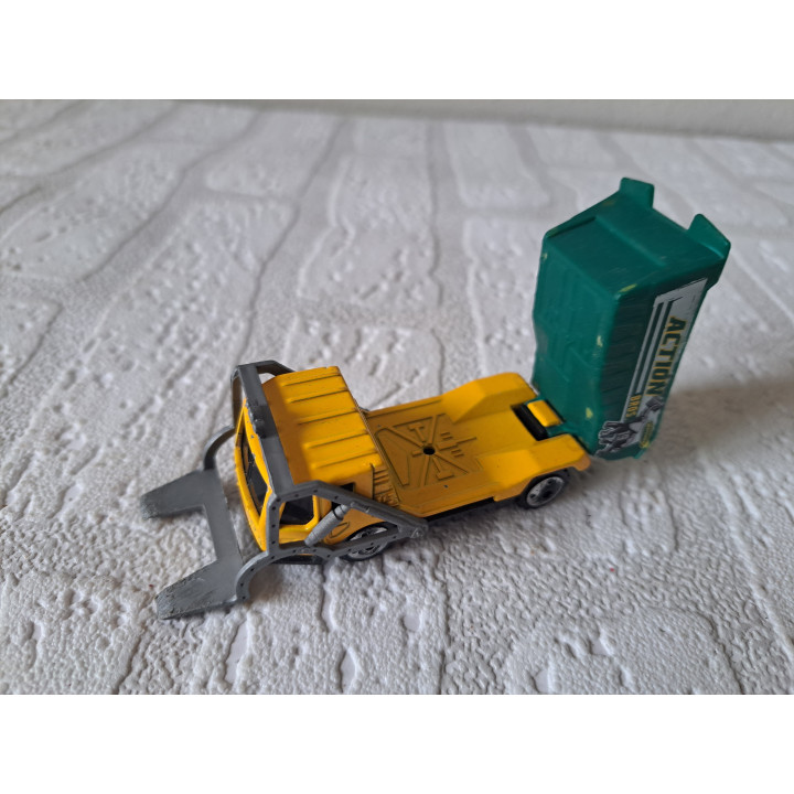 Vuilniswagen Trash Truck Matchbox MB542 7x3x3cm - modelauto