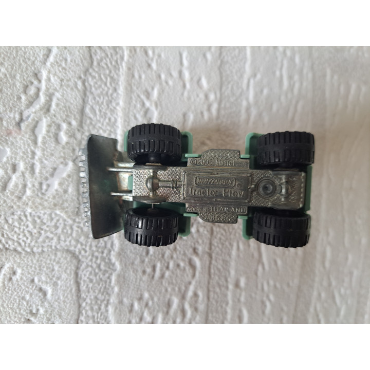 Shovel Tractor Plow Matchbox MB686 7x3.5x3.5cm zwart - modelauto