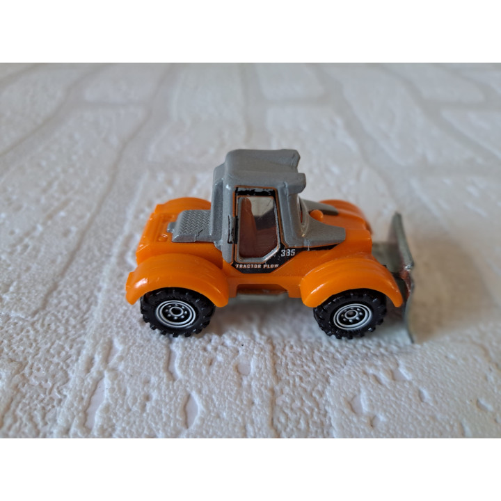 Shovel Tractor Plow Matchbox MB686 7x3.5x3.5cm grijs - modelauto