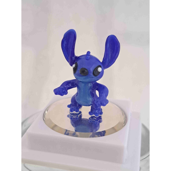 Stitch van glas uit Disneyland Florida 2x1x2.5cm -  Poppetje