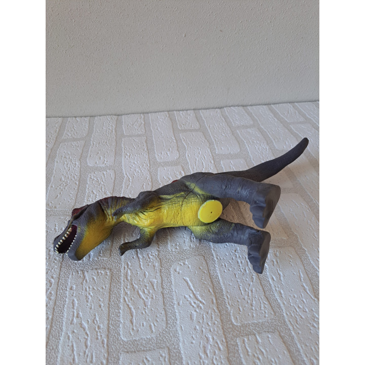 Rubber Dinosaur Tyrannosaurus Grey 34x9x20cm Toy Model