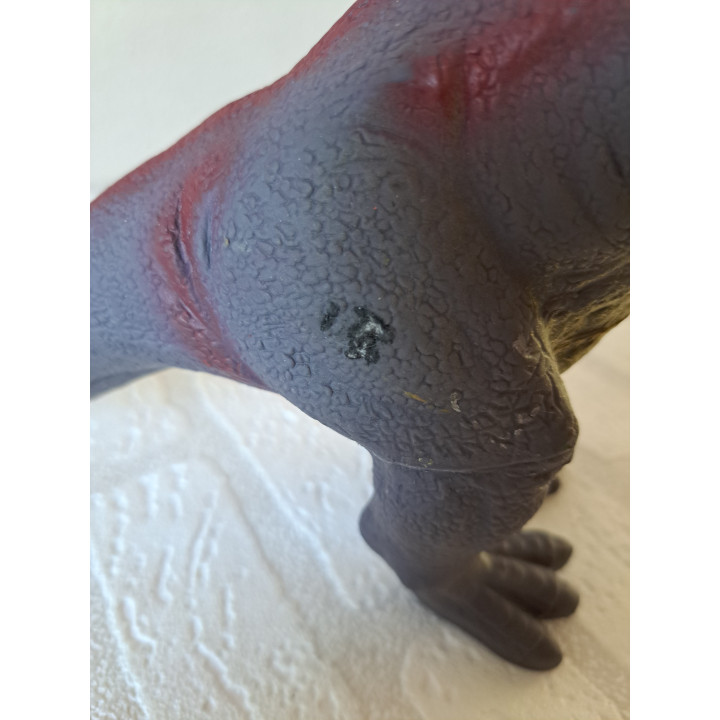 Rubber Dinosaur Tyrannosaurus Grey 34x9x20cm Toy Model