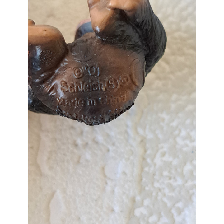 Chimpansee baby van hard rubber Schleich 14192 3.5x2x3.5cm -  dierfiguren