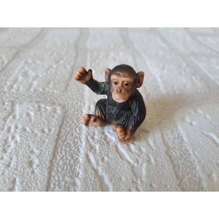 Chimpansee baby van hard rubber Schleich 14192 3.5x2x3.5cm
