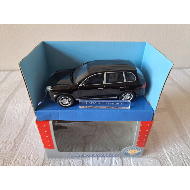 Porsche Cayenne S Cararama - Hongwell 1:43 zwart - modelauto