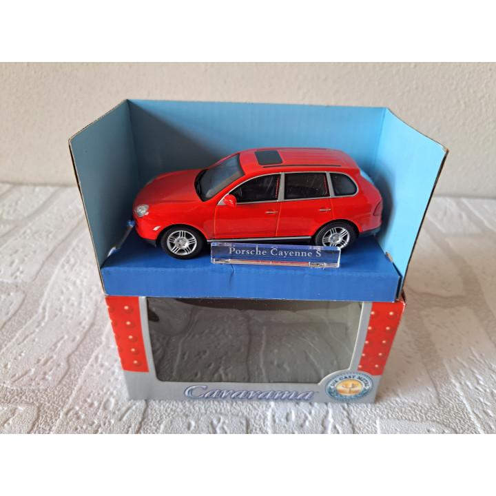 Porsche Cayenne S Cararama - Hongwell 1:43 rood - modelauto