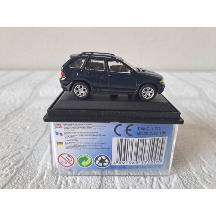 Bmw X5 Cararama - Hongwell 1:72 donkerblauw - modelauto