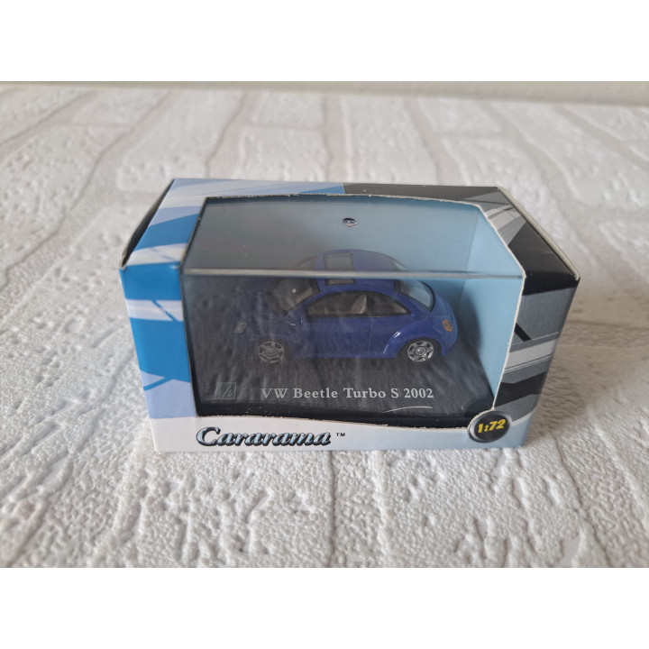 Volkswagen Beetle Turbo S 1:72 Cararama - Hongwell blauw - modelauto