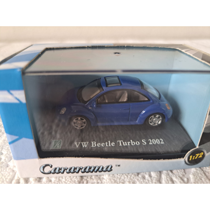 Volkswagen Beetle Turbo S 1:72 Cararama - Hongwell blauw - modelauto