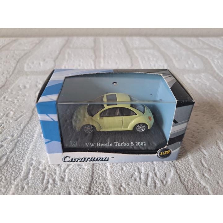 Volkswagen Beetle Turbo S 1:72 Cararama lichtgeelgroen - modelauto