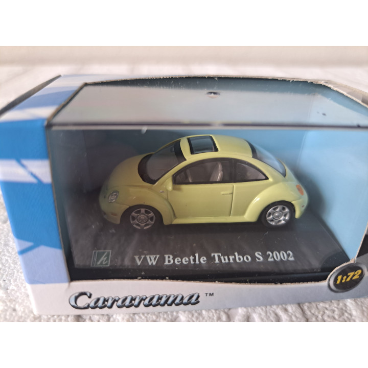 Volkswagen Beetle Turbo S Schaalmodel 1:72 Lichtgeelgroen