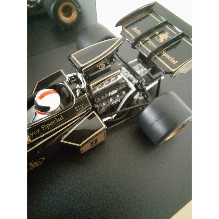 Lotus 72 D formule 1 1:43 British GP 1972 Dave Walker Quartzo 4023