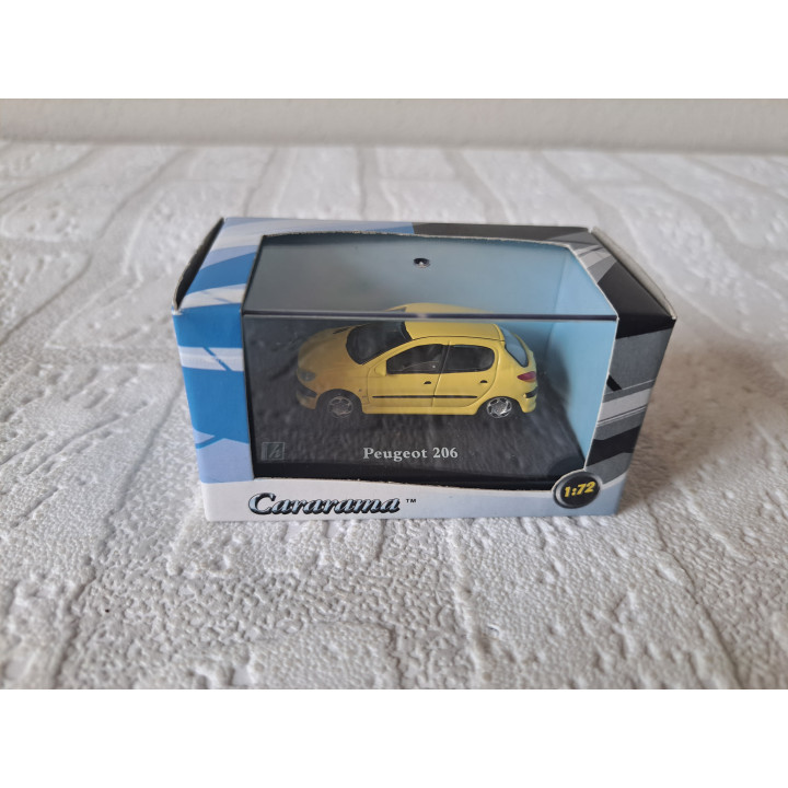 Peugeot 206 2001 1:72 Cararama - Hongwell geel - modelauto