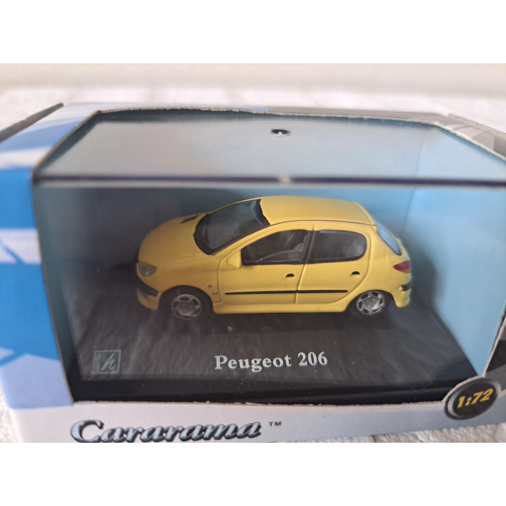 Peugeot 206 2001 1:72 Cararama - Hongwell geel - modelauto