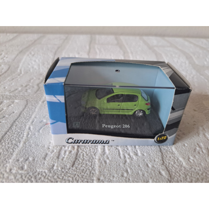 Peugeot 206 2001 Green 1:72 Cararama Hongwell Model Car