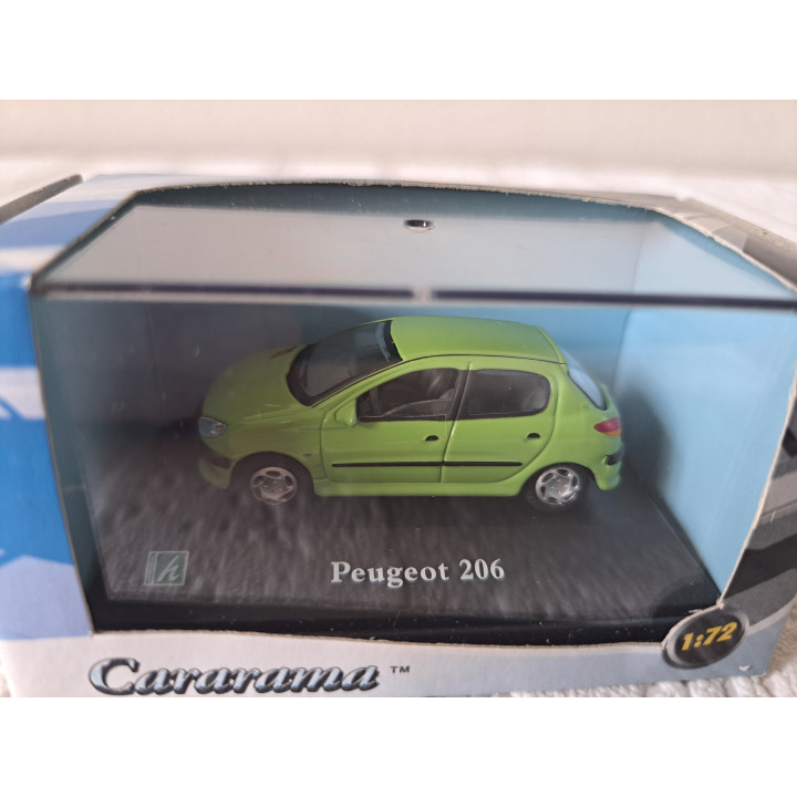 Peugeot 206 2001 Green 1:72 Cararama Hongwell Model Car