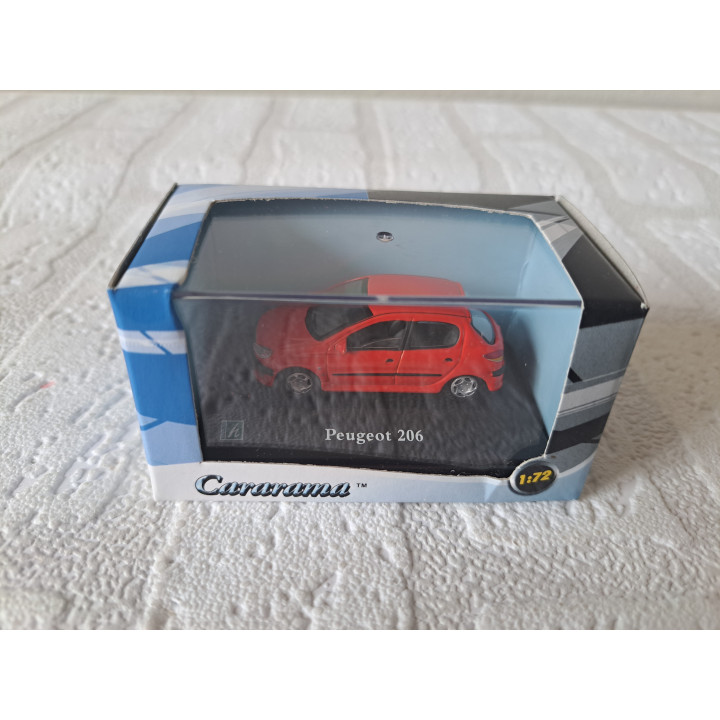 Peugeot 206 2001 1:72 Cararama - Hongwell rood - modelauto