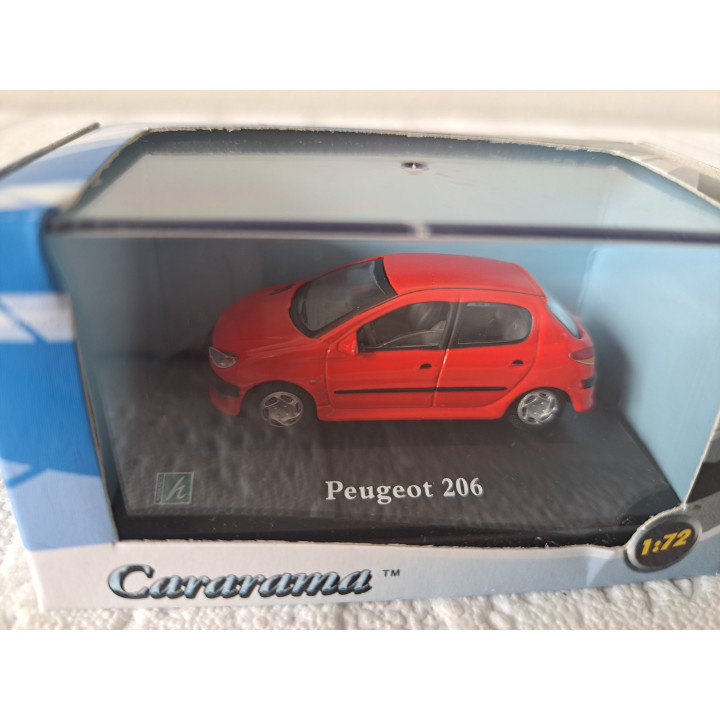Peugeot 206 2001 Red 1:72 Cararama Hongwell Model Car